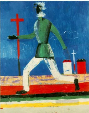  corriendo Arte - El hombre que corre 1933 Kazimir Malevich